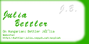 julia bettler business card